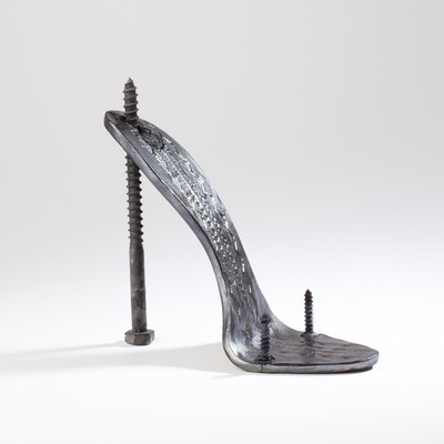  sandale chaussure a talon céramique sculpture SM tranpercé vis